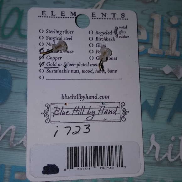 BRASS COPPER GOLD PLATED BOHEMIAN EARRINGS - Picture 2 of 2